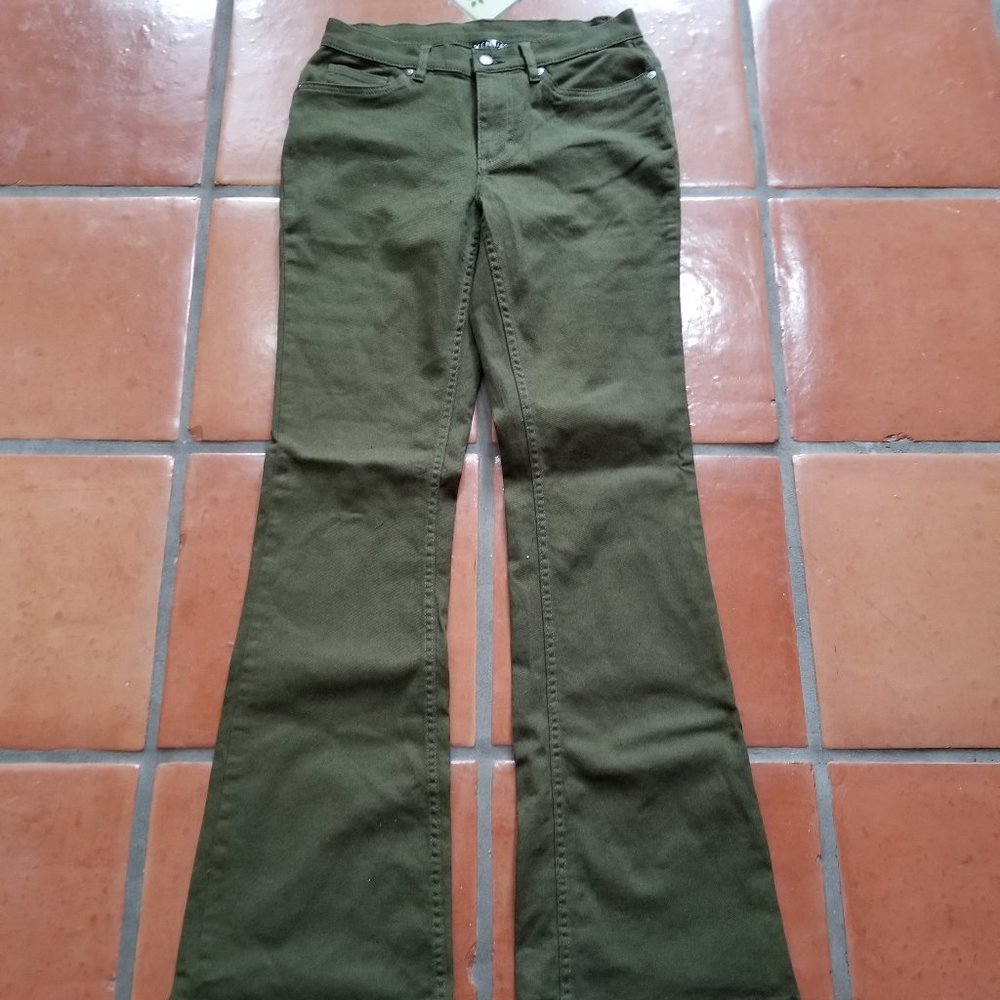 VENUS Mid Rise Olive Green Bootcut Jean - Picture 10 of 10
